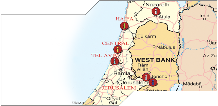 Map of Israel