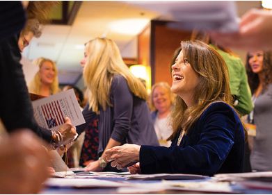Marianne Williamson on the campaign trail, 2014. Photo by Michael Tighe